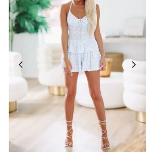 NWOT Hazel and Olive Love Shack Mini Romper